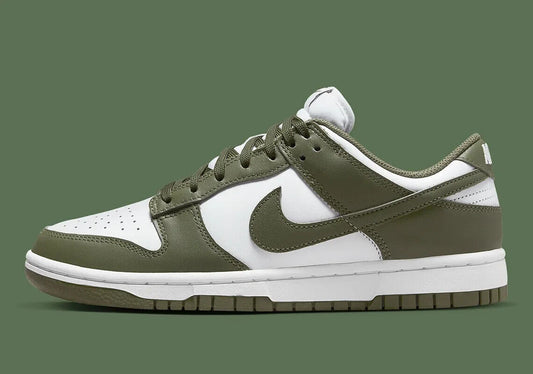 Nike Dunk Low Shoes Medium Olive White